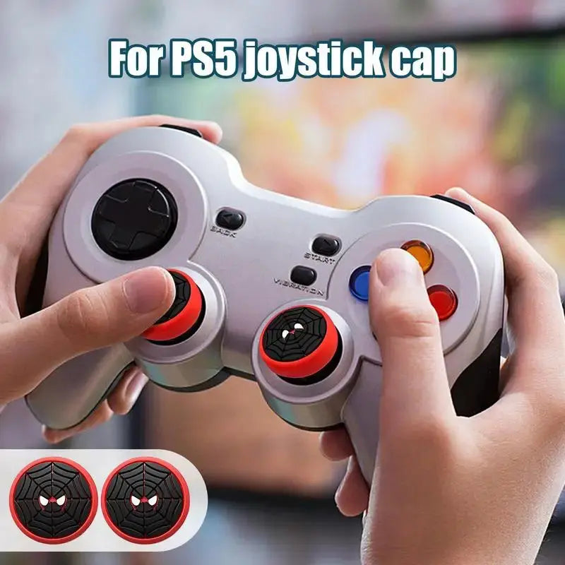 4Pcs Silicone Gaming Controller Thumbstick Grip Cap Joystick Cap Anti-Slip Joystick Cover For Playstation 5 XBOX PS5 Accessories - Electronic Worldwide