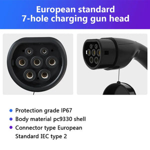 EV Electric Car Charger 16A 3.5 KW EU Plug Electronic Worldwide