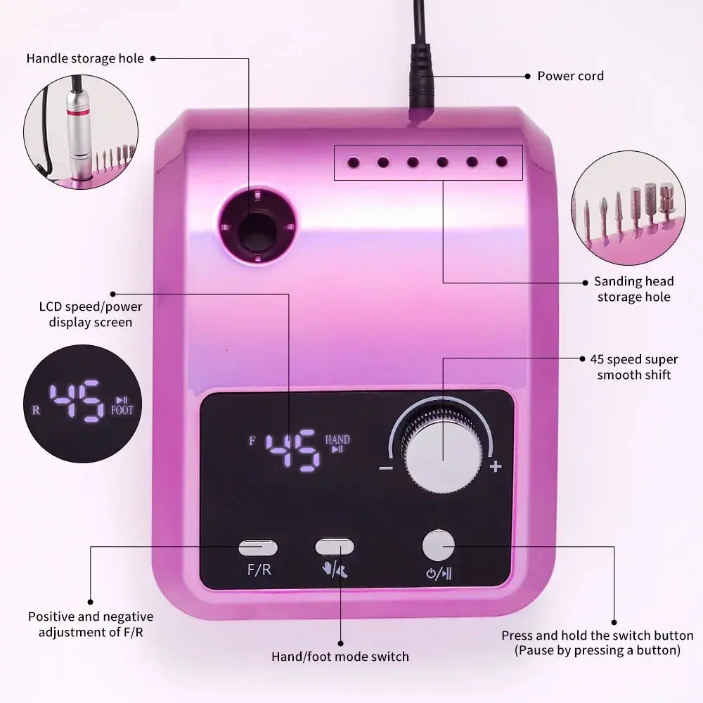 High Quality Electric Nail Drill Machine Electronic Worldwide