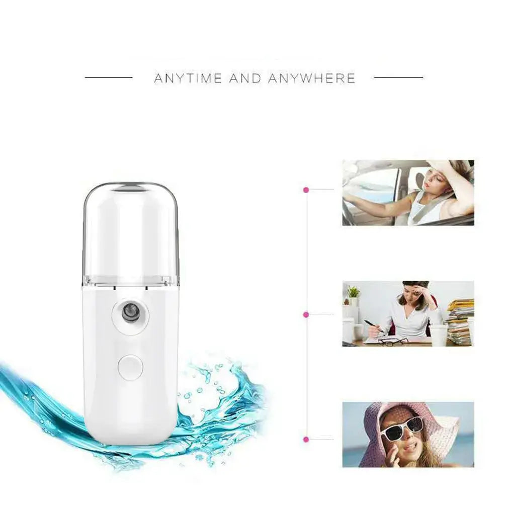 Mini Portable Nano Spray Water Replenisher Hydration Electronic Worldwide