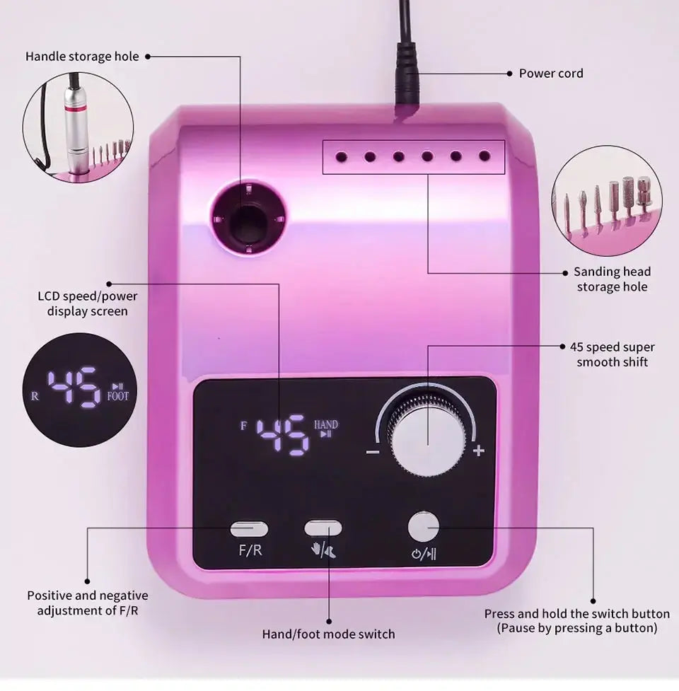 High Quality Electric Nail Drill Machine Electronic Worldwide