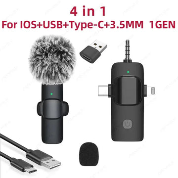 1 Microphone-4 In 1