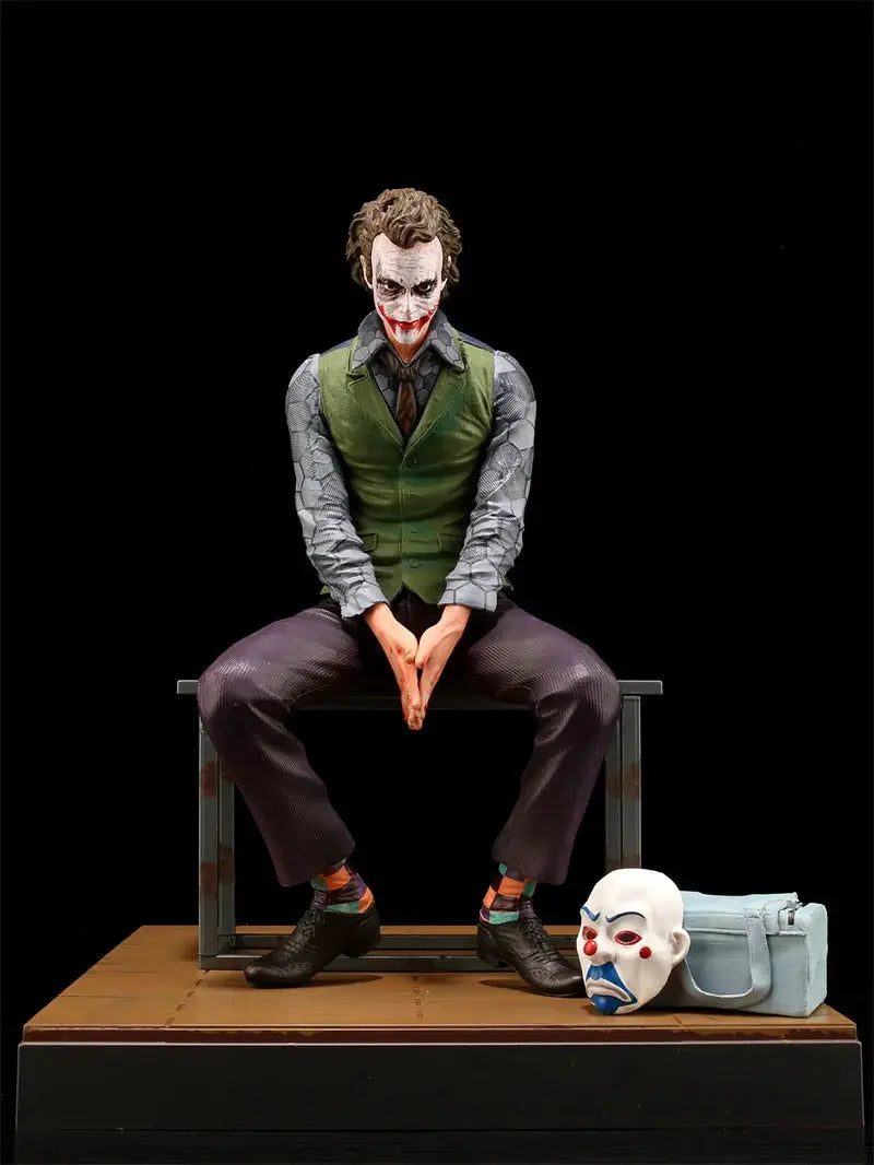 Movie Joker Heath Ledger Clown Sitting Doll Electronic Worldwide