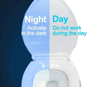 Mini Kawayi Night Light Human Infrared Sensing Light LED Night Light Stick Toilet 16/8 Color Bathroom Colorful - Electronic Worldwide