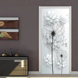 3d Simulation Door Stickers Living Room Bedroom Decor Wallpaper Posters Home Decor Wall Door Decals Electronic Worldwide