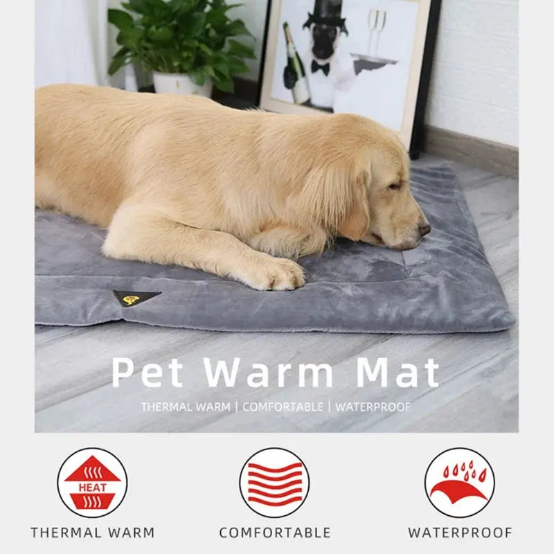 Dog Bed Self Heating Pet Blanket Winter Warm Sleeping Cover Electronic Worldwide