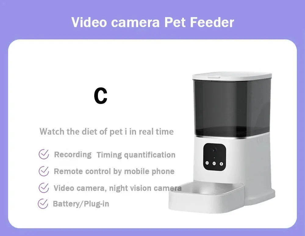 Automatic Cat Feeder Timing with Camera Electronic Worldwide