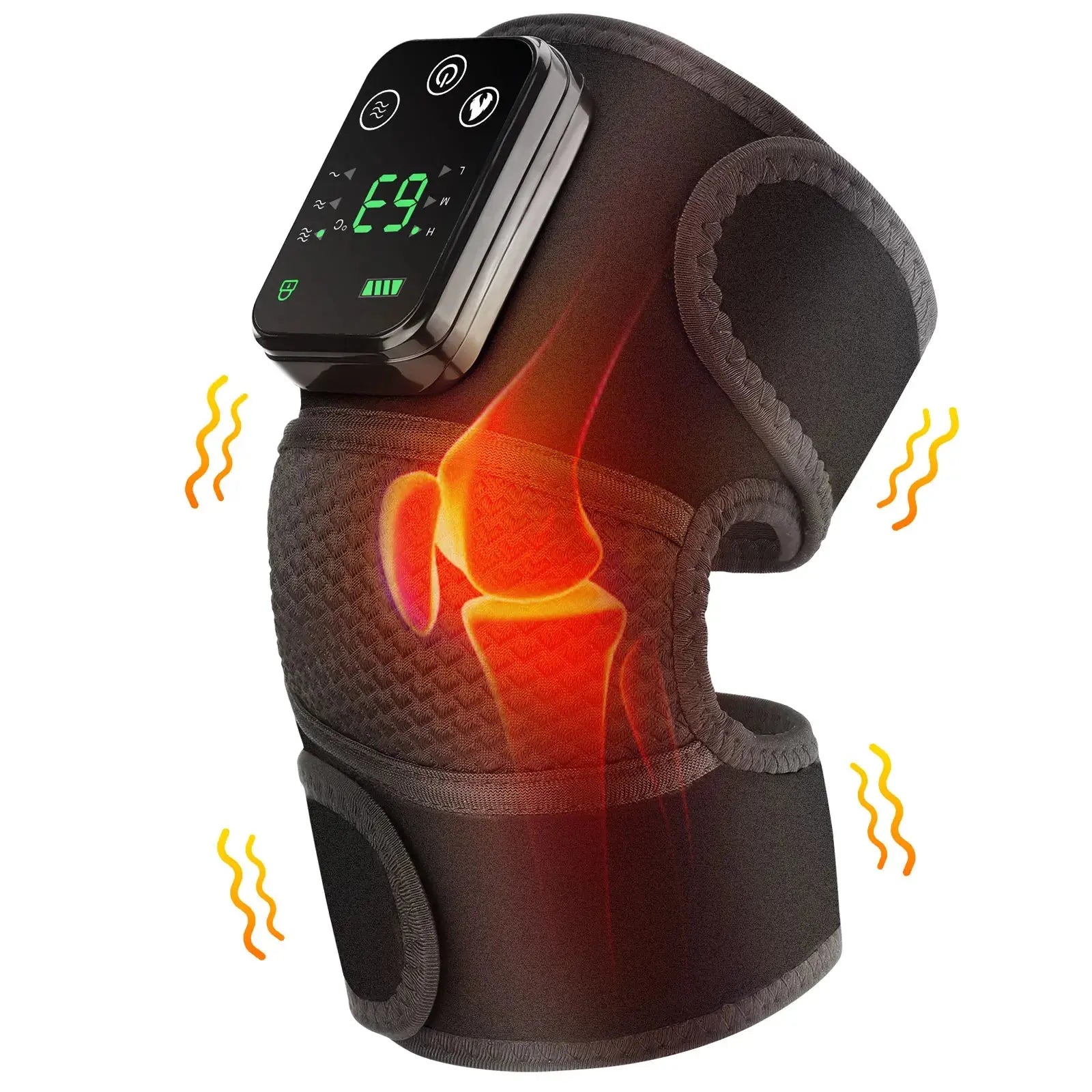 Knee Heating Massager Joint Physiotherapy Hot Compress Vibration Massage Elbow Shoulder Support Thermal Knee Pad Relieve Arthrit - Electronic Worldwide