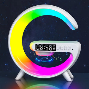 Bluetooth speaker clock alarm wireless charger Electronic Worldwide