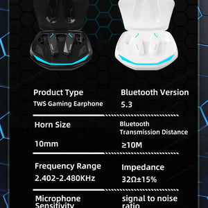 Lenovo GM2 Pro Bluetooth 5.3 Earphones Sports Headset Wireless In-Ear Gaming Low Latency Dual Mode Music Headphones New Electronic Worldwide