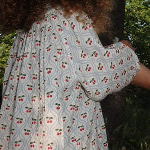 Girls Cherry Dresses Print Electronic Worldwide