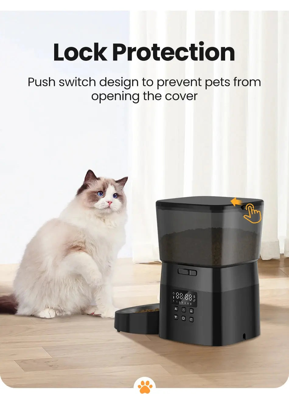 ROJECO Automatic Pet Feeder Button Version Electronic Worldwide