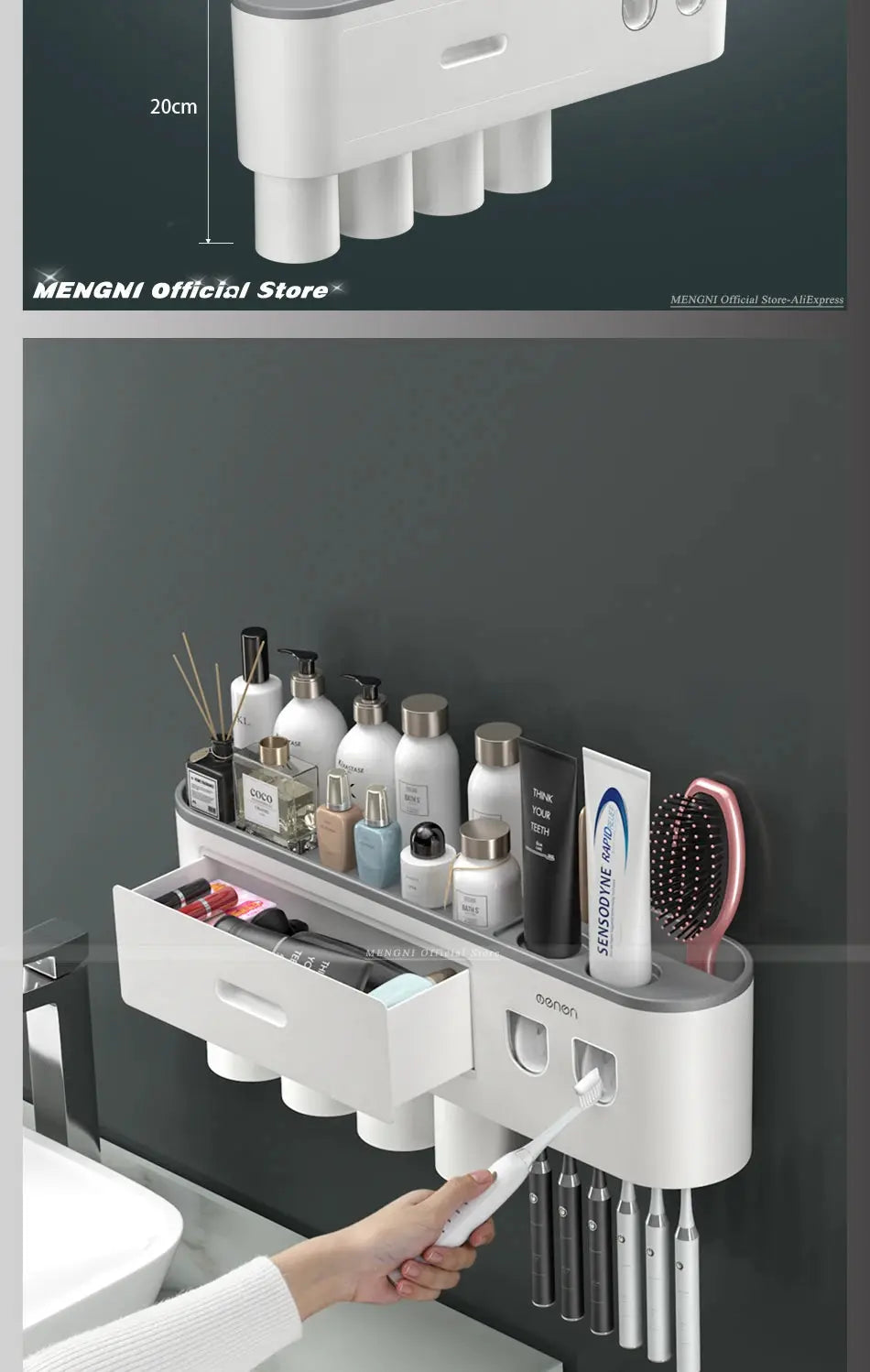 Magnetic Adsorption Toothbrush Holder Wall Electronic Worldwide