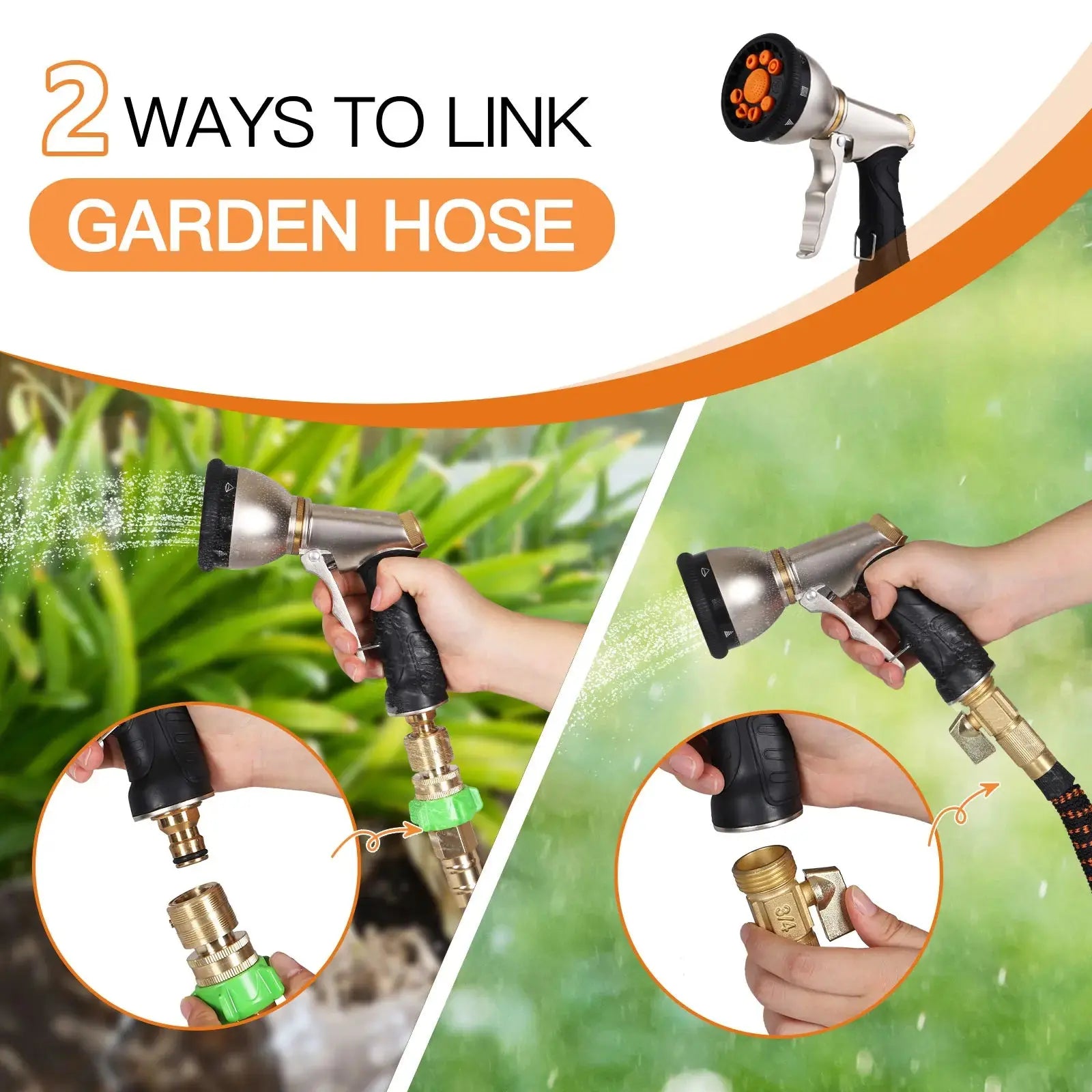 Jet Garden Water Hose Spray Guns Nozzle Electronic Worldwide