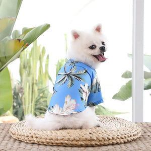 Pet Summer Cotton Shirts Hawaii Style Electronic Worldwide