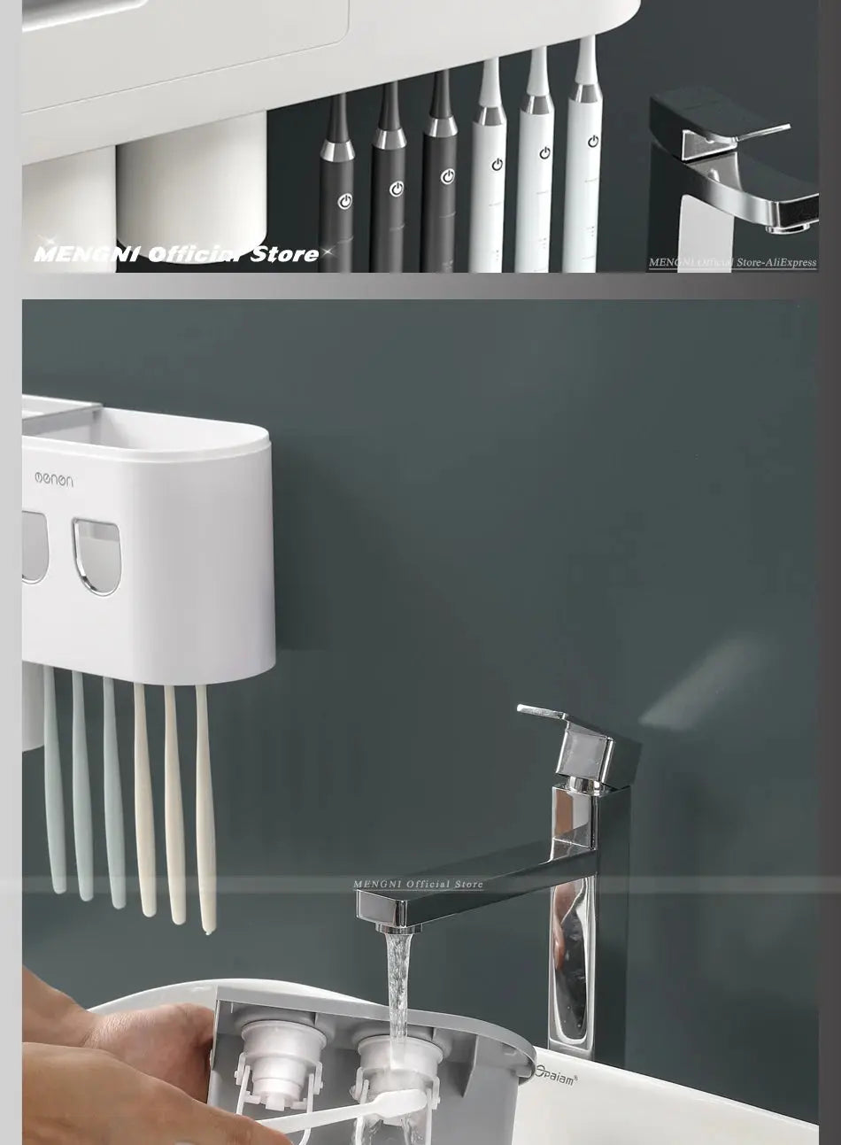 Magnetic Adsorption Toothbrush Holder Wall Electronic Worldwide