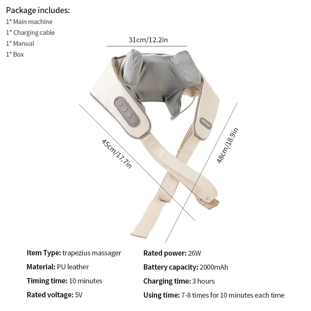 Wireless neck and shoulder massage Electronic Worldwide