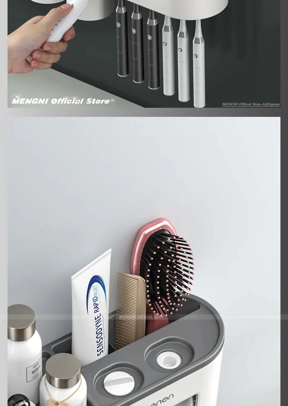 Magnetic Adsorption Toothbrush Holder Wall Electronic Worldwide