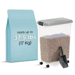 Airtight Pet Food Container with Scoop for Dog and Cat Electronic Worldwide