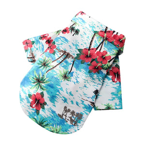 Pet Summer Cotton Shirts Hawaii Style Electronic Worldwide