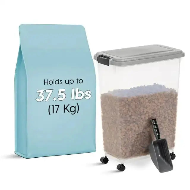 Airtight Pet Food Container with Scoop for Dog and Cat Electronic Worldwide