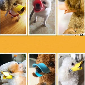 Pet Dog Muzzle Silicone Duck Shape Mask for Pet Dogs Anti Bite Stop Barking Small Large Dog Mouth Muzzles Pet Dog Accessories Electronic Worldwide