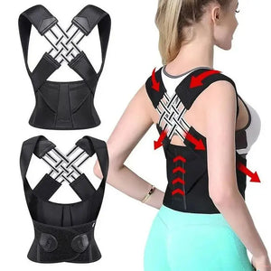 Back Brace Posture Corrector for Women and Men, Shoulder Straightener Adjustable Full Back Support Upper and Lower - Electronic Worldwide