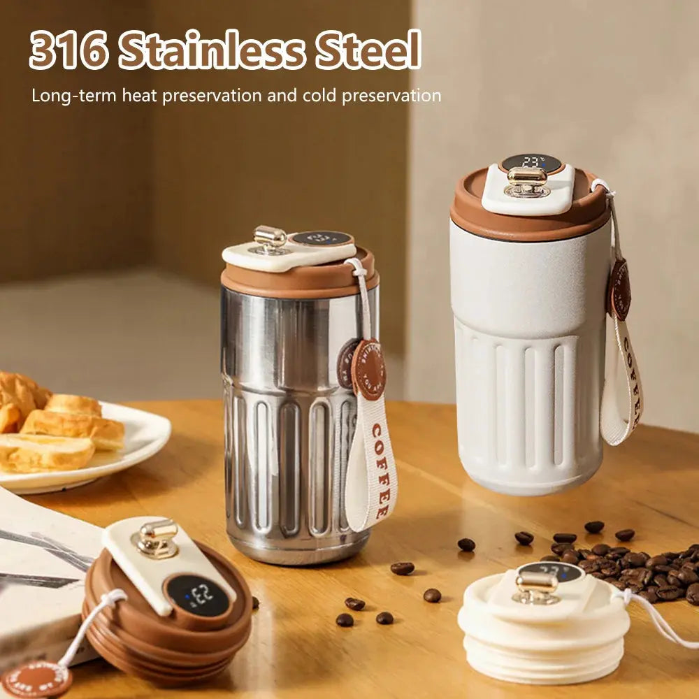 Thermos Bottle LED Coffee Cup My Store