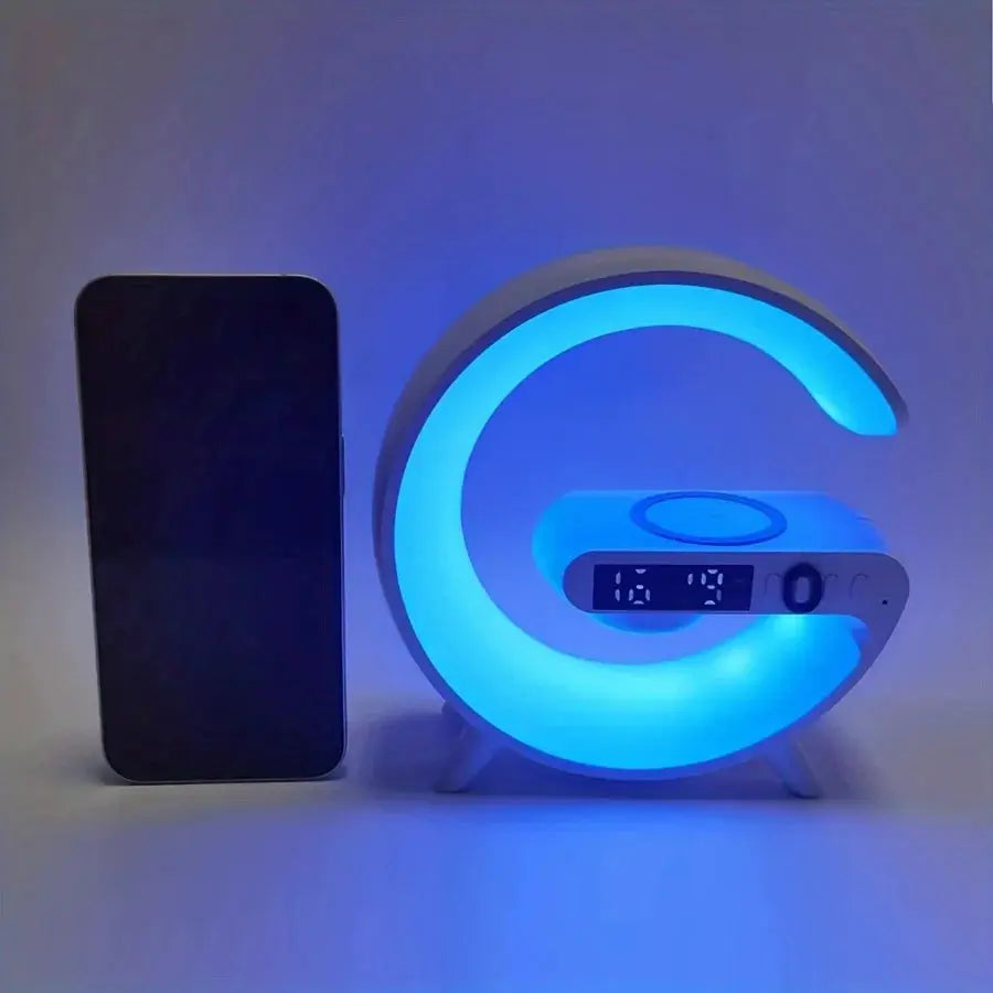 Bluetooth speaker clock alarm wireless charger Electronic Worldwide