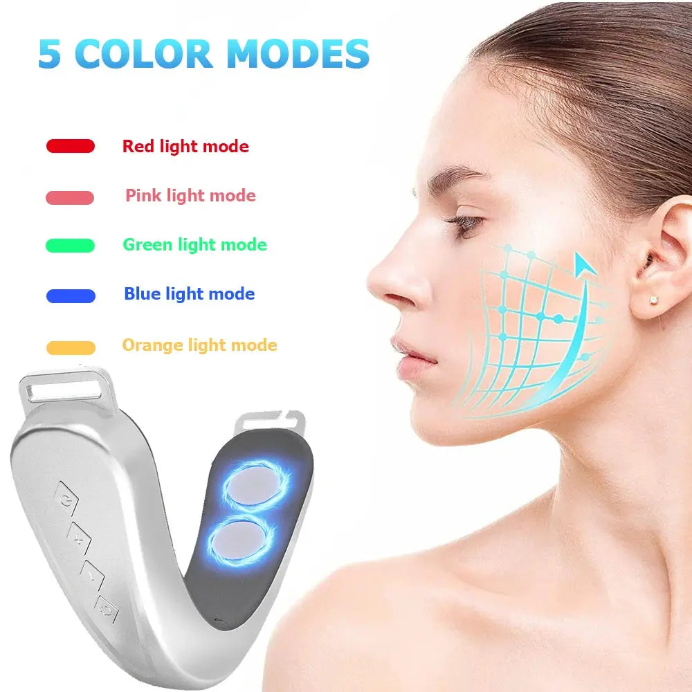 One Set Electric Face Massager 5 Modes 12 Intensity Adjustments Suitable Daily Facial Care - Electronic Worldwide