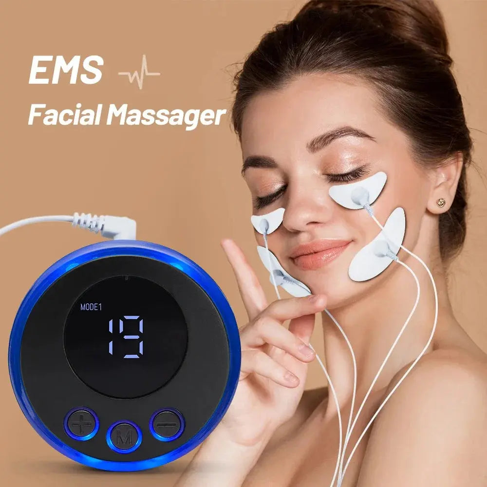 EMS Face Lifting Massage Microcurrent Face For Face Anti Wrinkle Skin Tighten Beauty Health Face Massage Electronic Worldwide