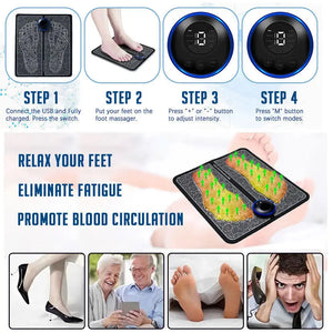 Electric Foot Massage Mat Relaxes Foot Acupoint Massage Mat Improves Blood Circulation - Electronic Worldwide