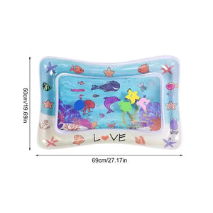 Water Sensory Play Mat Thickened Inflatable Water Mat For Cat And Dog Pet Playmat With Fish Sea Ocean Theme Sensory Toy Water Electronic Worldwide