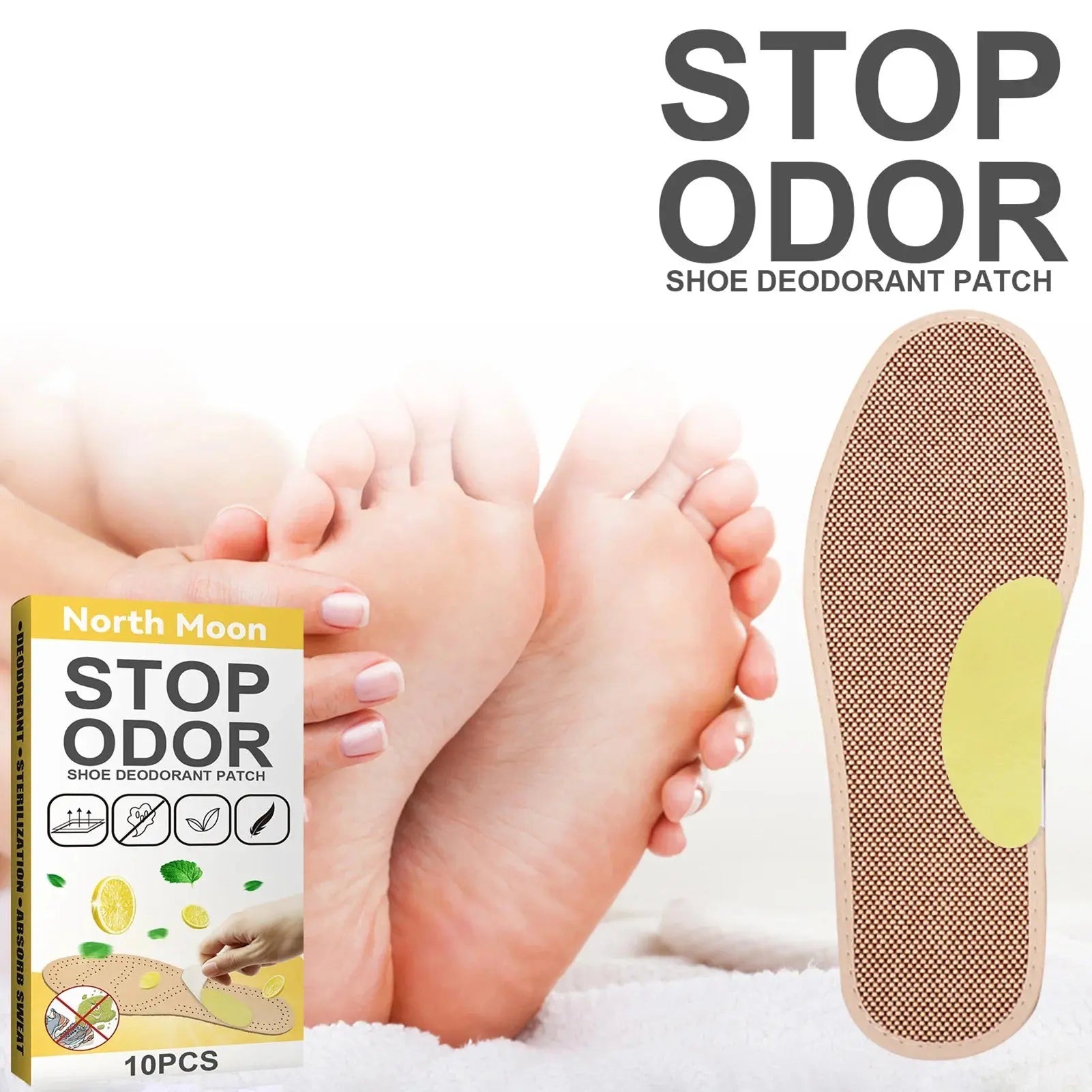 Foot And Shoe Odor Eliminator Pads Insole Stickers Electronic Worldwide