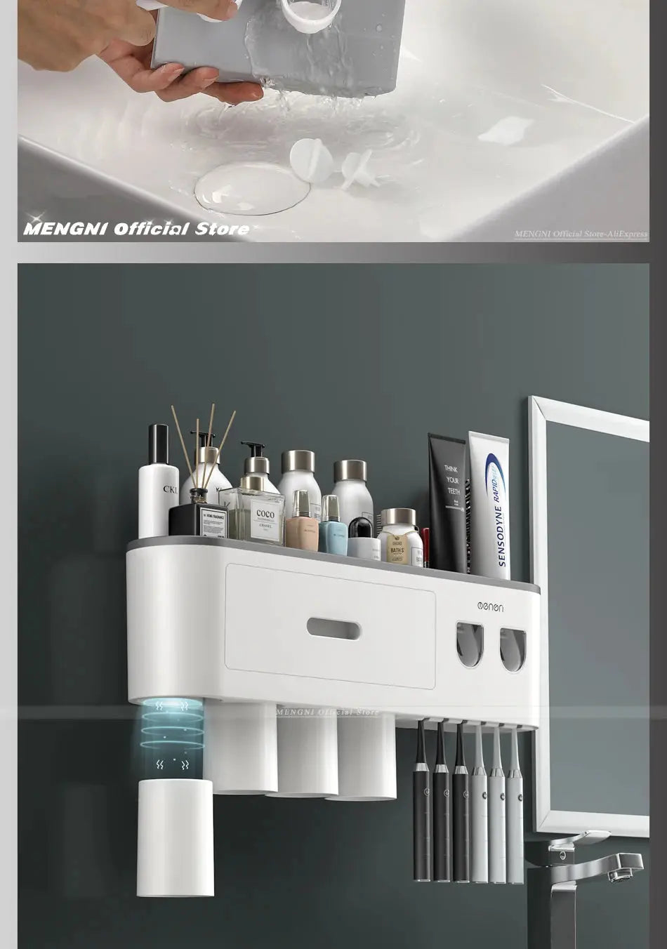 Magnetic Adsorption Toothbrush Holder Wall Electronic Worldwide