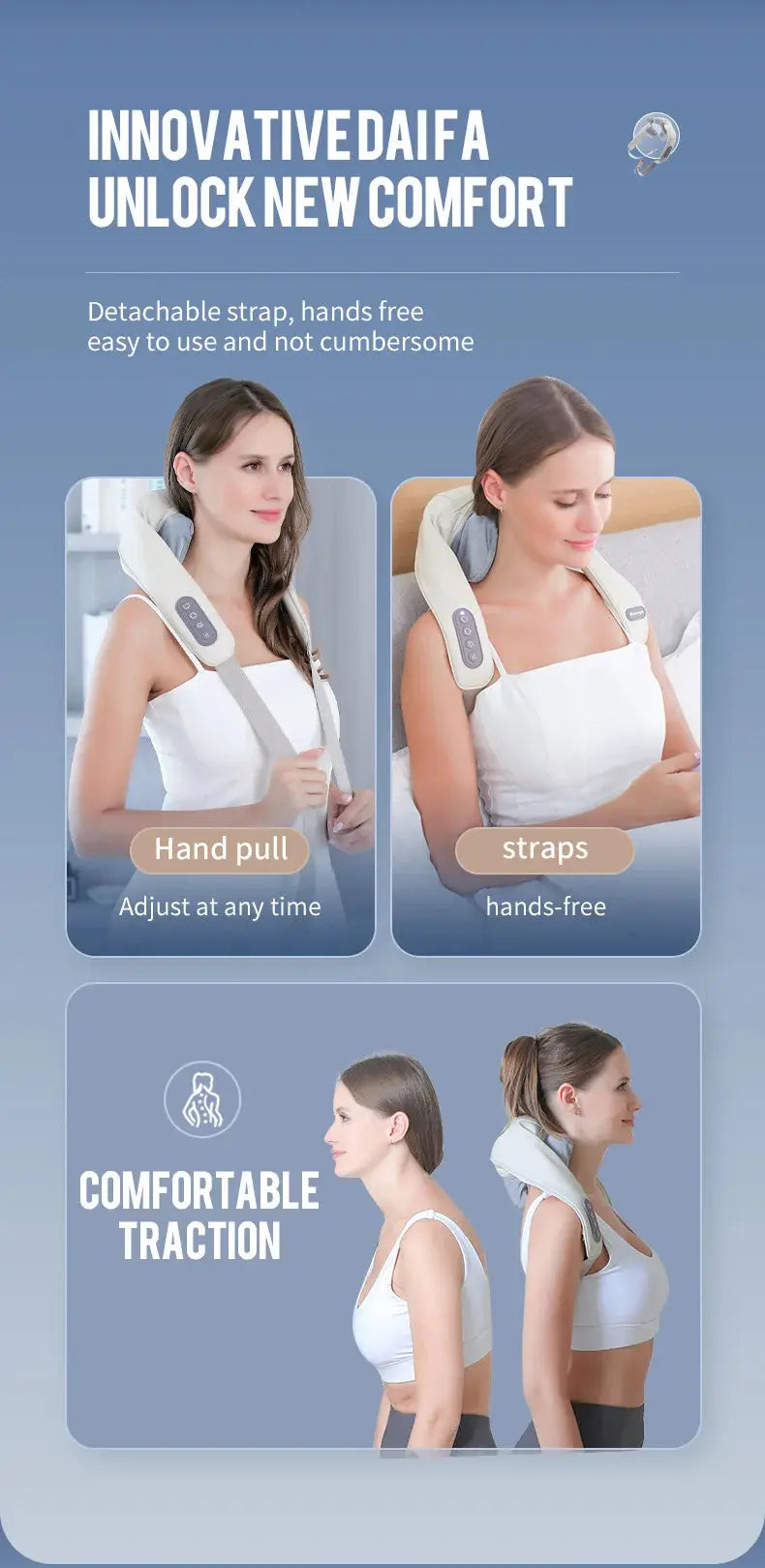 Wireless neck and shoulder massage Electronic Worldwide