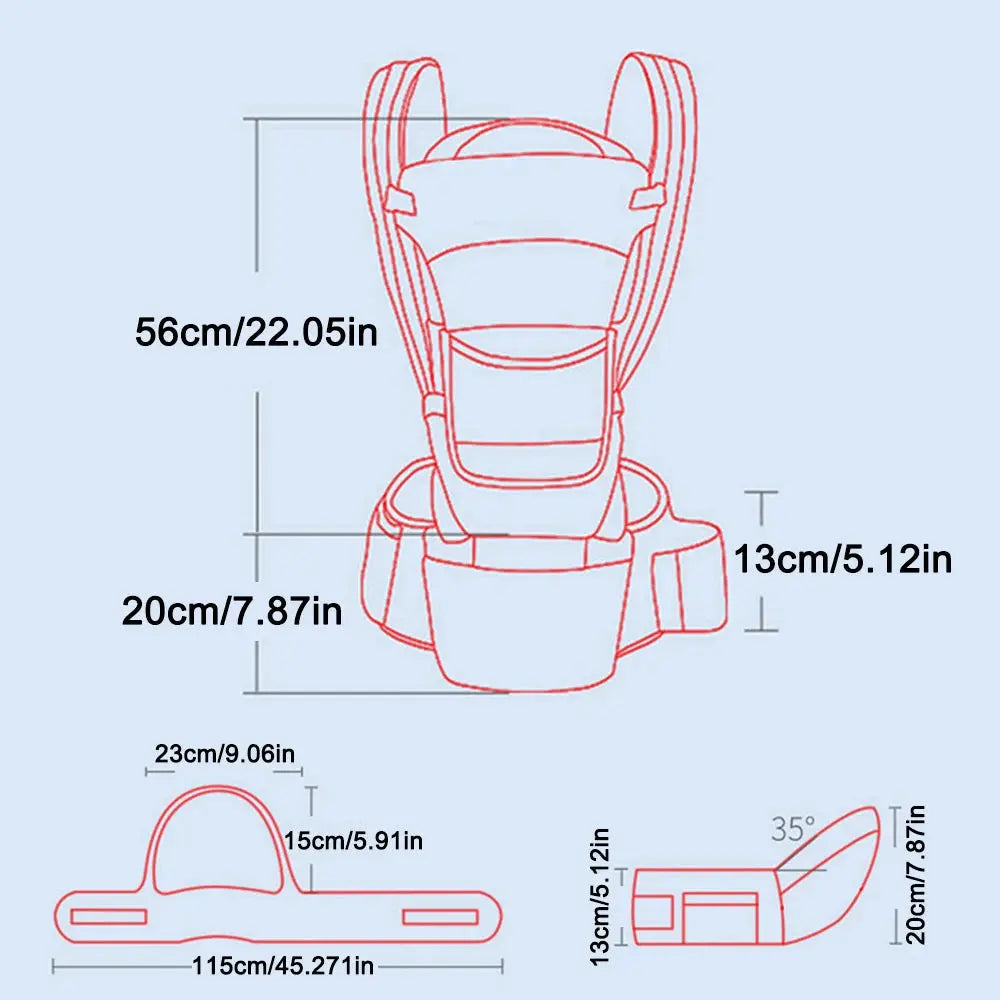 Ergonomic Baby Carrier Backpack Infant Baby Hipseat Carrier Front Facing Electronic Worldwide