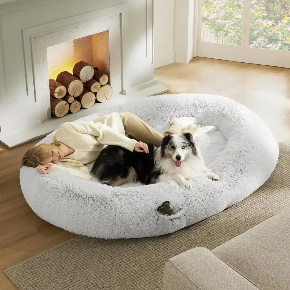 Human Dog Bed for Adults People Fits Pet Families Electronic Worldwide