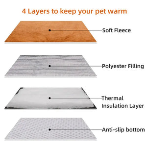 Dog Bed Self Heating Pet Blanket Winter Warm Sleeping Cover Electronic Worldwide