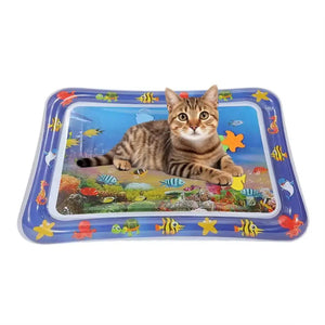 Water Sensory Play Mat Thickened Inflatable Water Mat For Cat And Dog Pet Playmat With Fish Sea Ocean Theme Sensory Toy Water Electronic Worldwide