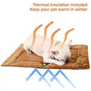 Dog Bed Self Heating Pet Blanket Winter Warm Sleeping Cover Electronic Worldwide