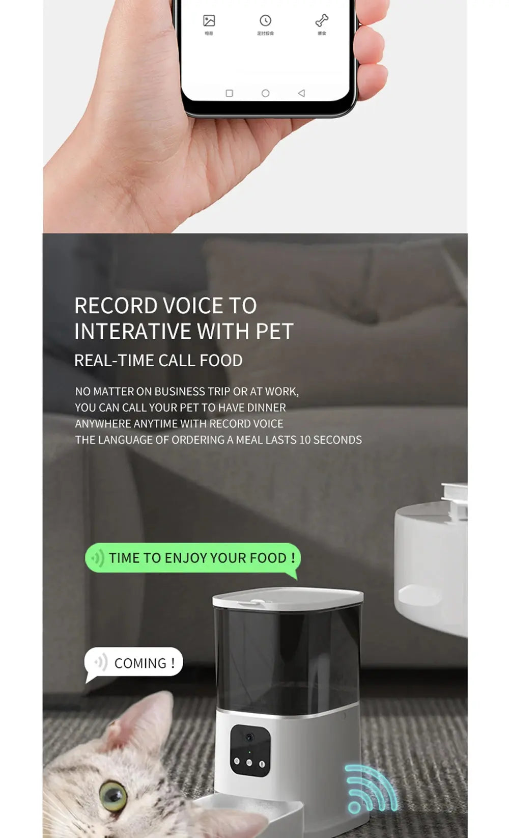 Automatic Cat Feeder Timing with Camera Electronic Worldwide