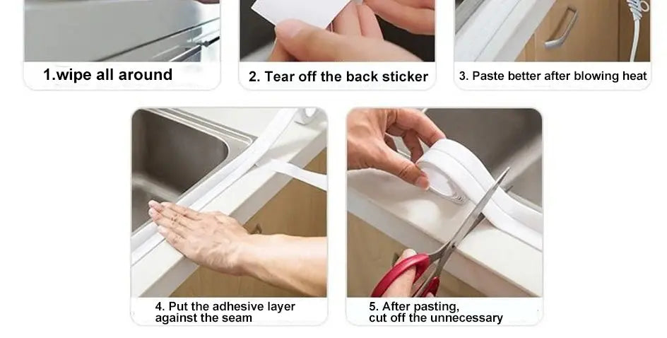 Bathroom Sealing Tape Self-adhesive Electronic Worldwide