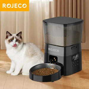 ROJECO Automatic Pet Feeder Button Version Electronic Worldwide