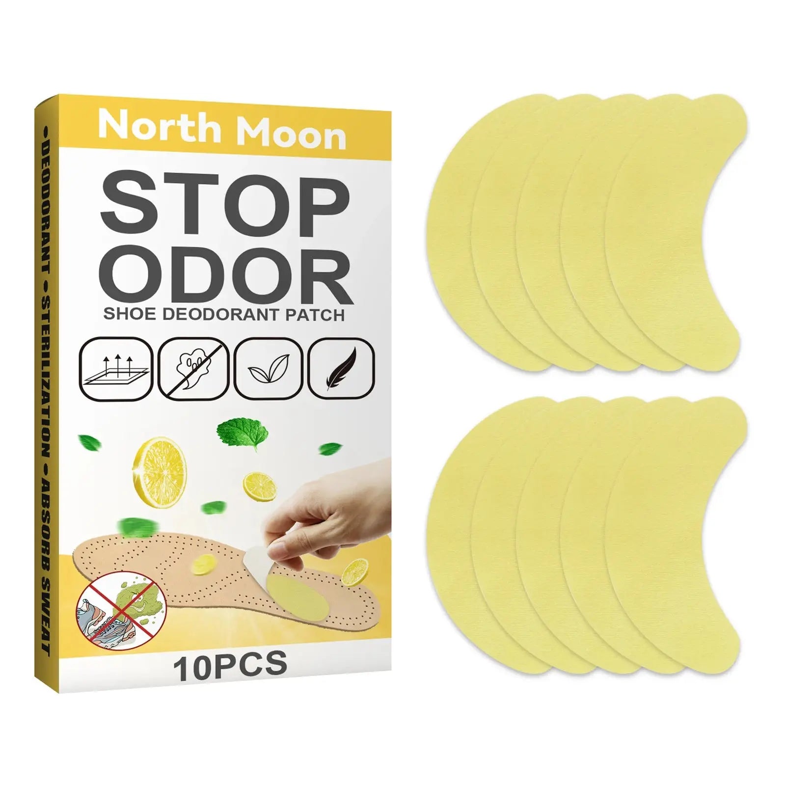 Foot And Shoe Odor Eliminator Pads Insole Stickers Electronic Worldwide