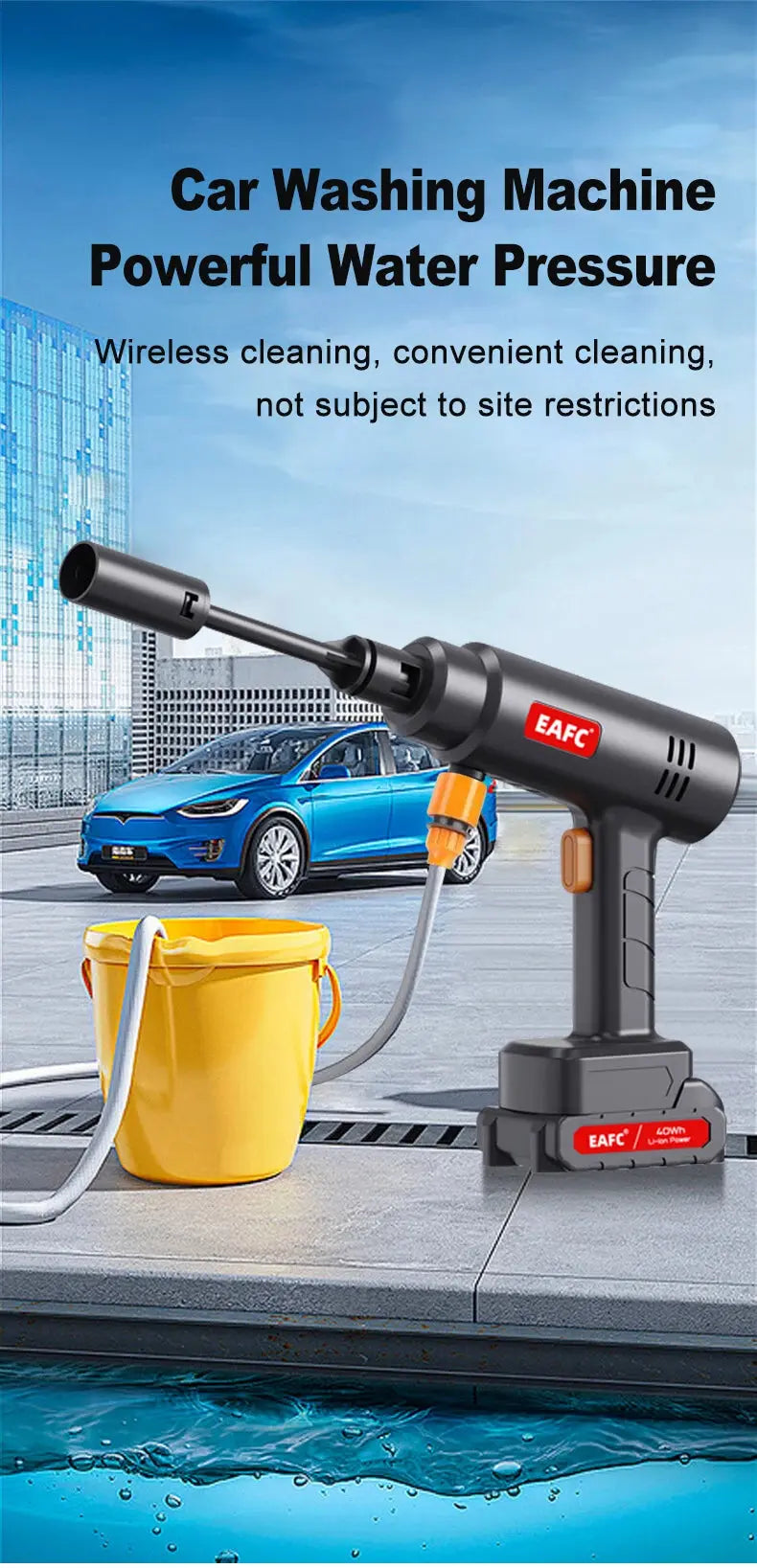 Cordless High Pressure Car Washer Electronic Worldwide