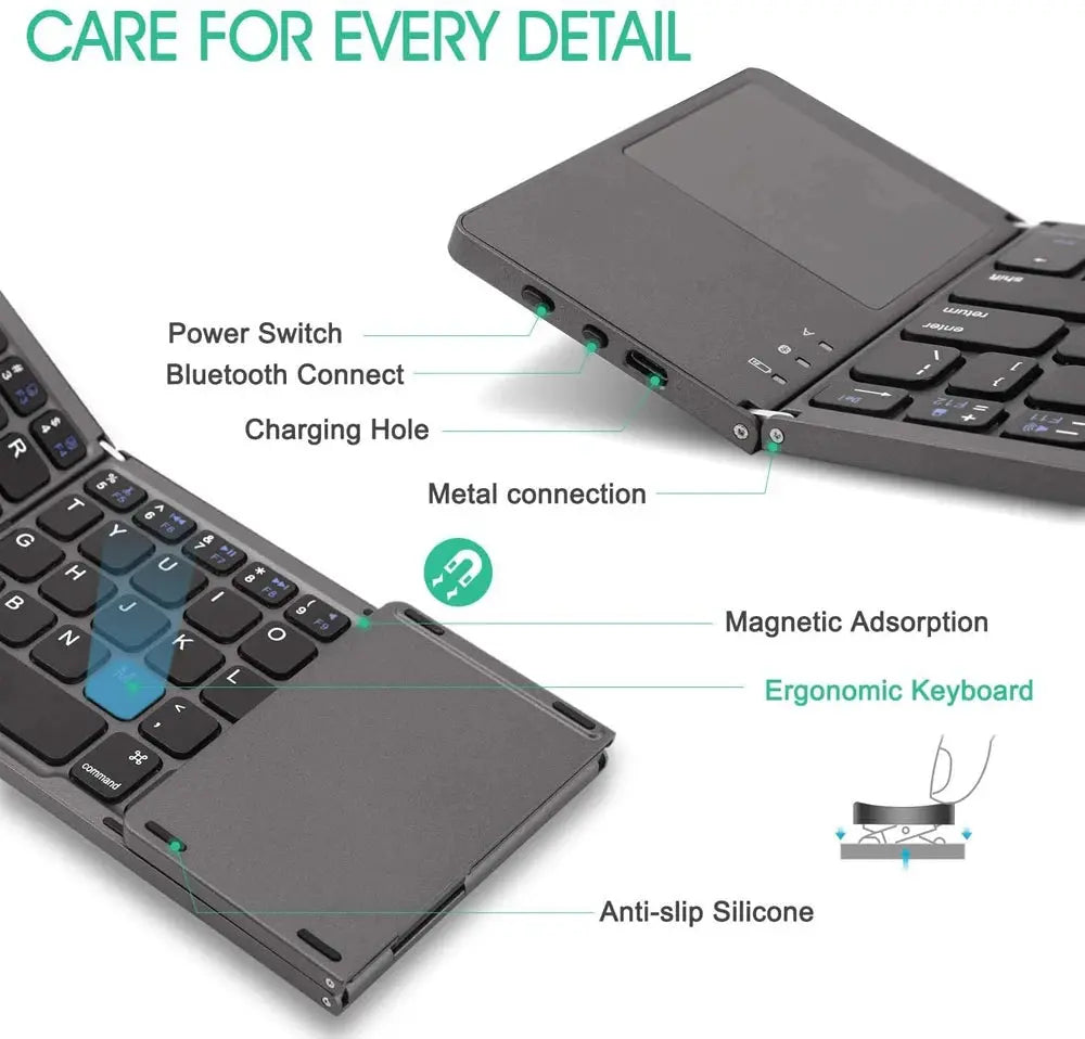 Keyboard Wireless Foldable Electronic Worldwide