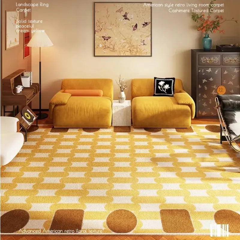 Retro Carpet Living Room Electronic Worldwide