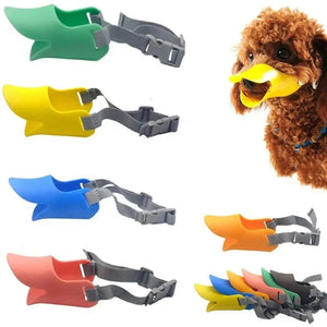 Pet Dog Muzzle Silicone Duck Shape Mask for Pet Dogs Anti Bite Stop Barking Small Large Dog Mouth Muzzles Pet Dog Accessories Electronic Worldwide