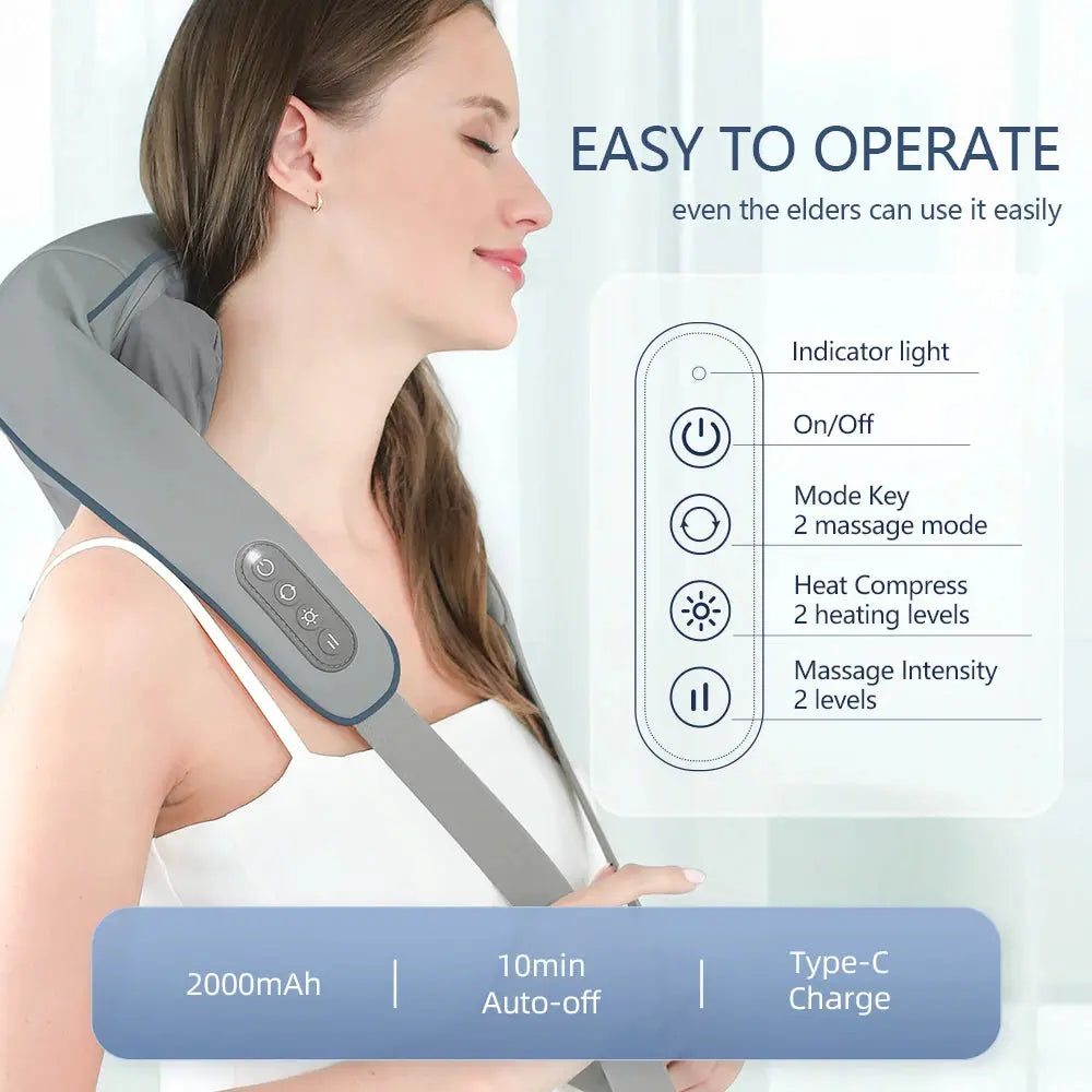 Wireless neck and shoulder massage Electronic Worldwide